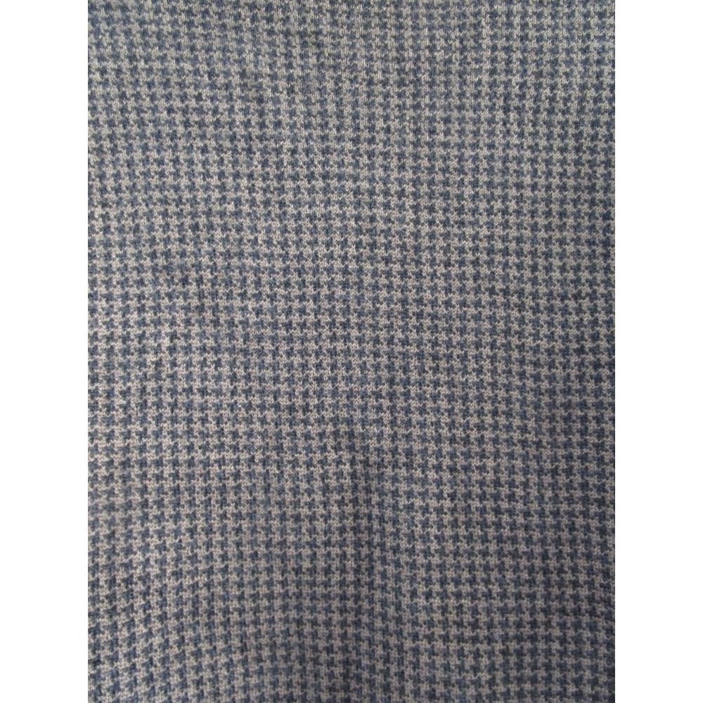 Vintage Nordstrom Black Tan Houndstooth Sweater Merino Wool Mens Lg Italy - Picture 3 of 16